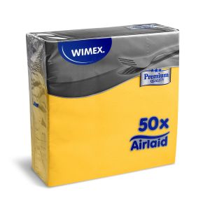 Ubrousek (PAP-Airlaid) PREMIUM žlutý 40 x 40 cm [50 ks]