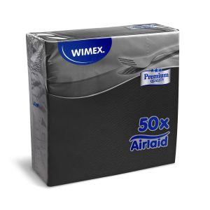 Ubrousek (PAP-Airlaid FSC Mix) PREMIUM černý 40 x 40 cm [50 ks]
