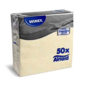 Ubrousek (PAP-Airlaid) PREMIUM Dekor-R béžový 40 x 40 cm [50 ks]