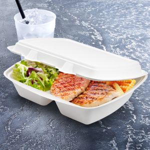 Menu box (cukrová třtina) 2dílný 241 x 202 x 70 mm 1000ml [50 ks]