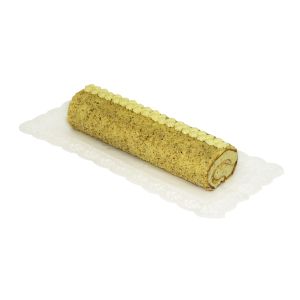 Dekorační krajka (PAP) hranatá bílá 38 x 25 cm [6 ks]