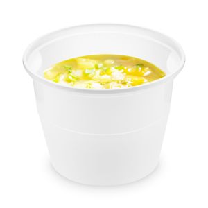 Miska (PP) bílá Ø127mm 750ml [50 ks]