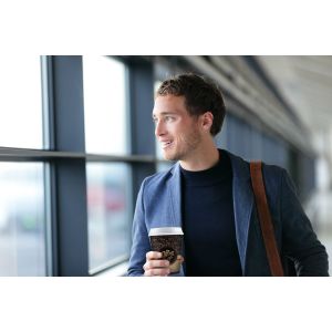 Papírový pohár (PAP FSC Mix/PE) "Coffee to go" Ø80mm 280ml `M: 0,2L/8oz` [50 ks]