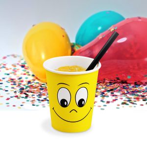 Papírový pohár (PAP/PE) Smile Ø80mm 280ml `0,2L/8oz/M` [10 ks]