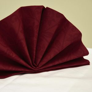 Ubrousek (PAP-Airlaid) PREMIUM Dekor-R bordó 40 x 40 cm [50 ks]