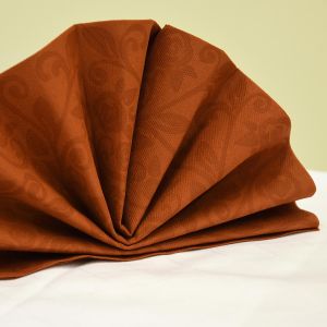 Ubrousek (PAP-Airlaid) PREMIUM Dekor-R terakota 40 x 40 cm [50 ks]