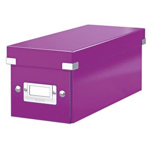 Krabice na CD Click &amp; Store purpurová