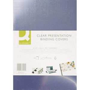 Plastové obálky pro kroužkovou vazbu Q-Connect A3 PVC 200mic čiré