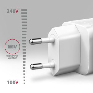 AXAGON ACU-PQ30W Síl nabíjačka do siete 30W, 2x port (USB-A + USB-C), PD3.0/PPS/QC4+/SFC/AFC/Apple ACU-PQ30W