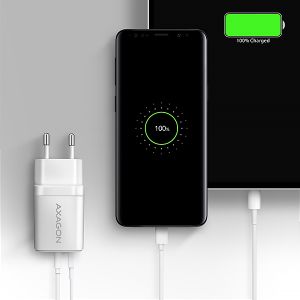 AXAGON ACU-PQ30W Síl nabíjačka do siete 30W, 2x port (USB-A + USB-C), PD3.0/PPS/QC4+/SFC/AFC/Apple ACU-PQ30W