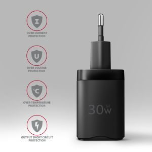 AXAGON ACU-PQ30 Síl nabíjačka do siete 30W, 2x port (USB-A + USB-C), PD3.0/PPS/QC4+/SFC/AFC/Apple ACU-PQ30