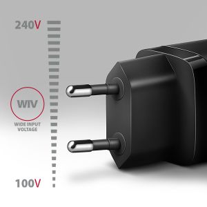 AXAGON ACU-PD30, Sil nabíjačka do siete 30W, 1x port USB-C, PD3.0/PPS/QC4+/SFC/AFC/Apple, čierna ACU-PD30