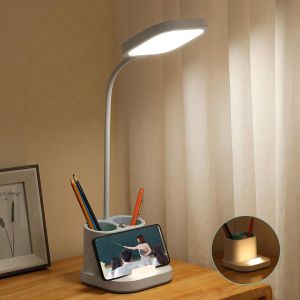 Platinet stolná LED lampa 5W, integrovaná batéria 2400mAh, USB port, biela PLADLL008BL
