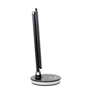 Platinet stolná LED lampa 12W stmievateľná, dotykové ovládanie, USB port, čierna PLADLL400RGBN