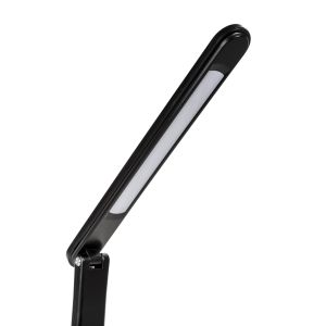 Platinet stolná LED lampa 12W stmievateľná, dotykové ovládanie, USB port, čierna PLADLL400RGBN