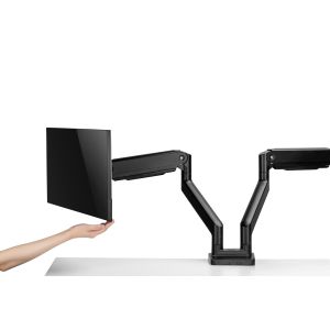 Držiak monitora Brateck LDT60-C024 dve ramená vedľa seba mechanická pružina Heavy Duty BRLDT60C024