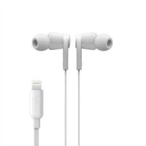 BELKIN sluchátka bílá s Lightning konektorem G3H0001btWHT