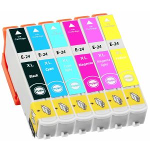Cartridge Epson T2428 (24), CMYK + LC + LM, šestbalení, multipack, alternativní