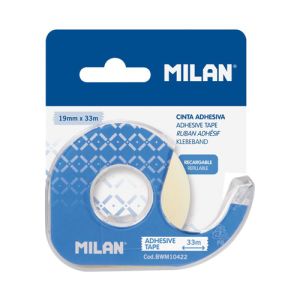 Lepicí páska průsvitná MILAN 19 mm x 33 ms dispenzerem - blistr