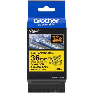 Brother TZE-SL661, žltá/čierna, 36mm, samolaminovací TZESL661