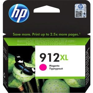 Cartridge HP 912 XL, 3YL82AE, purpurová (magenta), originál