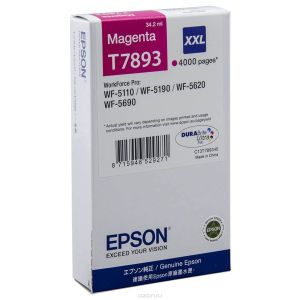 Cartridge Epson T7893, purpurová (magenta), originál