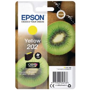 Cartridge Epson 202, žlutá (yellow), originál