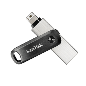 SanDisk iXpand Flash Drive Go/256GB/300MBps/USB 3.0/Lightning + USB-A/Čierna SDIX60N-256G-GN6NE