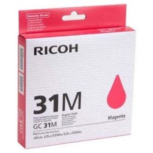 Cartridge Ricoh GC31M, 405690, purpurová (magenta), originál