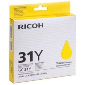 Cartridge Ricoh GC31Y, 405691, žlutá (yellow), originál