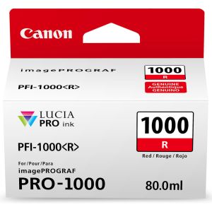 Cartridge Canon PFI-1000R, červená (red), originál