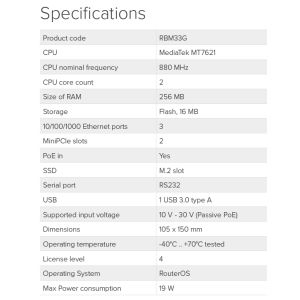Mikrotik RBM33G RouterBoard RBM33G