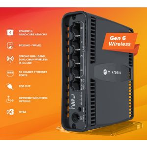 Mikrotik C52iG-5HaxD2HaxD-TC, hAP ??ax2 C52iG-5HaxD2HaxD-TC