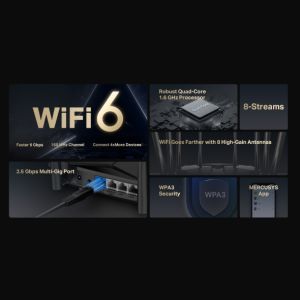 Mercusys MR90X AX6000 WiFi 6 Dual-Band router MR90X