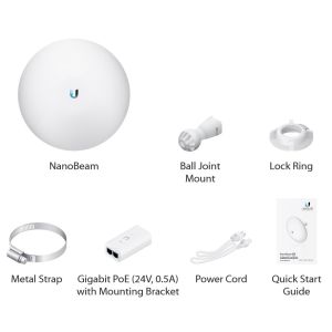 Ubiquiti NanoBeam 2AC-13,2.4GHz MIMO, 2x13dBi, AirMAX AC NBE-2AC-13