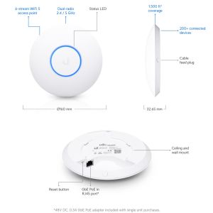 Ubiquiti UAP-nanoHD Compact UniFi Wave2 AC AP UAP-nanoHD