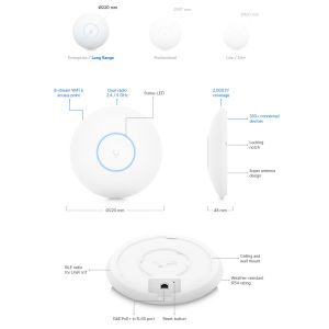 Ubiquiti U6-LR - UniFi 6 Long-Range Access Point U6-LR