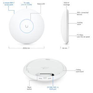Ubiquiti U7-Pro-5 - UniFi7 AP U7 Pro, 5-pack U7-Pro-5