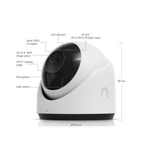 Ubiquiti UVC-G6-Turret-W - UniFi Protect G6 Turret, biela UVC-G6-Turret-W