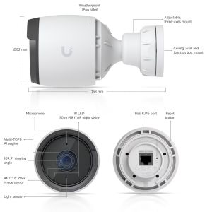 Ubiquiti UVC-G6-Bullet-W - UniFi Protect G6 Bullet, biela UVC-G6-Bullet-W
