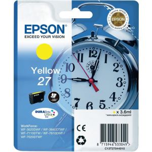 Cartridge Epson T2704 (27), žlutá (yellow), originál