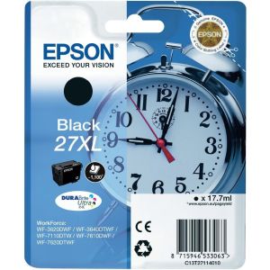 Cartridge Epson T2711 (27XL), černá (black), originál
