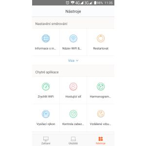 AC23 WiFi AC Router 2100Mb/s, 1x GWAN, 3x GLAN, VPN, IPv6, 7x 6dBi, 4x4 MU-MIMO, CZ App AC2100 75011843