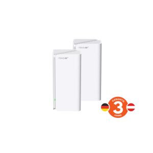 Tenda Nova MX21 Pro (2-pack) WiFi6E AXE5700 Mesh Gigabit systém, 6x GLAN/GWAN, WPA3, VPN, CZ app 75012006