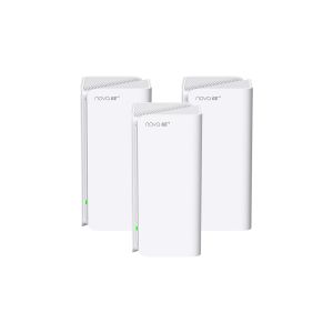 Tenda Nova MX21 Pro (3-pack) WiFi6E AXE5700 Mesh Gigabit systém, 9x GLAN/GWAN, WPA3, VPN, CZ app 75012002