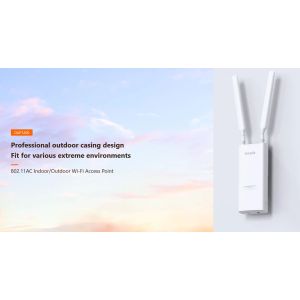 Tenda OAP1200 Outdoor Wi-Fi AP AC1200, Gigabit LAN, IP65, VLAN, 802.11k/v/r, aktívny aj pasívny PoE 75011999