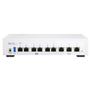 QNAP SD-WAN router QHora-322 (4jadrový procesor, 4GB DDR4 RAM, 6x 2,5GbE, 3x 10GbE, 1x USB 3.2 Gen1) QHora-322