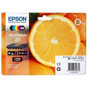 Cartridge Epson T3337 (33), CMYK + PB, pětibalení, multipack, originál