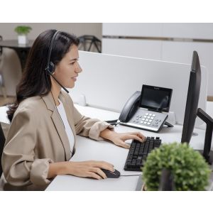 Yealink YHS34 Lite Mono náhlavná súprava na jedno ucho s QD-RJ9 konektormi YHS34LiteMono