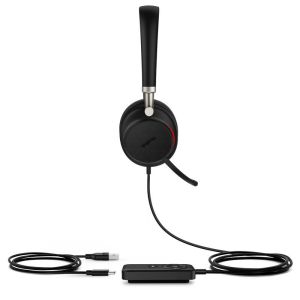 UH38 Dual UC -BAT/Stereo/ANC/USB/Drôt/BT/Bezdrôt/Čierna UH38DualUCBAT